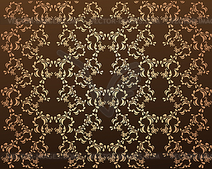 Decorative seamless floral ornament - vector clipart