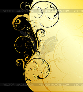 Floral wave - vector image