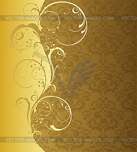 Floral wave - vector clip art