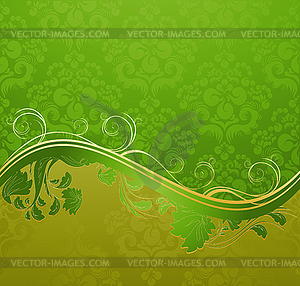 Floral wave - vector clip art