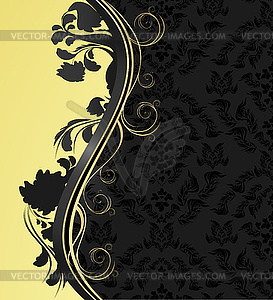 Floral wave - vector clip art