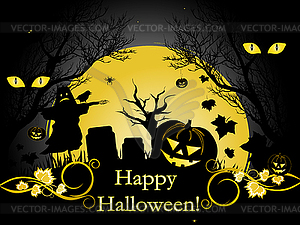 Halloween background - vector clipart