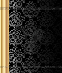 Decorative floral ornament for text - vector image