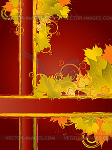 Autumn background - vector clipart