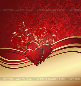 Valentines background - vector clipart