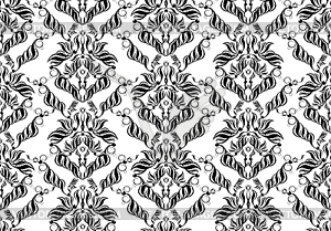 Decorative seamless floral ornament - vector image