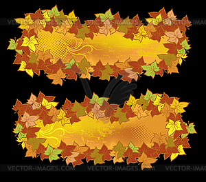 Autumn beauty banners - vector clipart