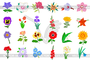 Flowers - vector clip art