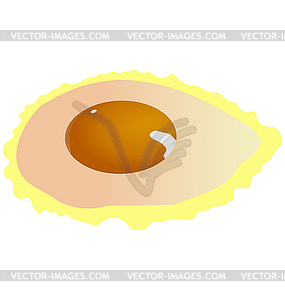 Fried eggs - vector clipart