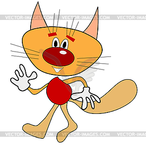 Funny cat - vector clipart / vector image