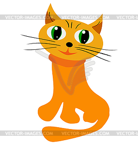 Funny cat - vector clip art