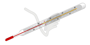 Mercury thermometer - vector clipart