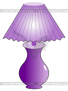 Table lamp - vector image