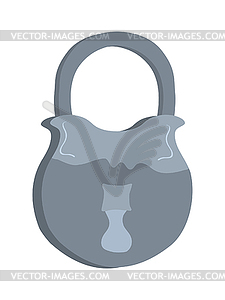 Old lock - vector image