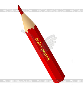 Red pencil - vector clip art