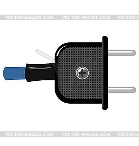 Vintage socket plug - vector image