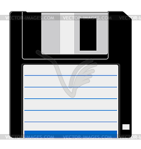 Magnetic disk for computer - vector image