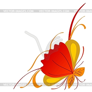 Flower's composition - color vector clipart