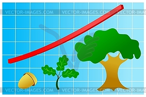 Graphic of growth - vector image