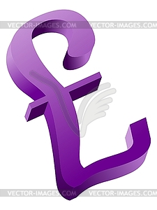 Pound sterling - vector clip art