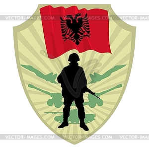 Army of Albania - vector clipart