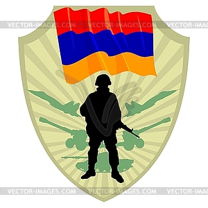 Army of Armenia - vector clip art