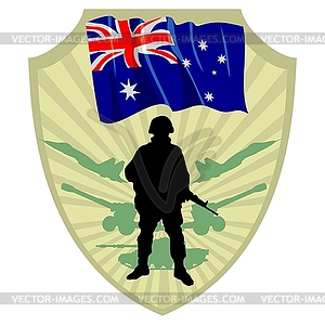 Army of Australia - vector clip art