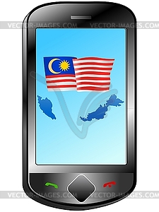 Connection with Malaysia - vector image