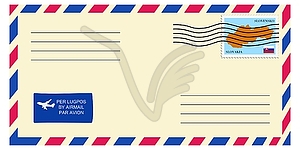 Letter to/from Slovakia - vector clipart