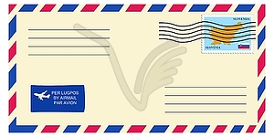 Letter to/from Slovenia - vector clip art