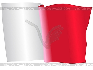 Waving flag of Malta - vector clipart