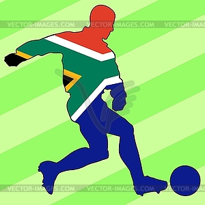 Football colours of South Korea - vector clipart