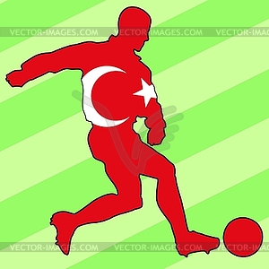 Football colours of Turkey - vector image