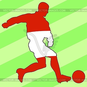 Football colours of Peru - vector clip art