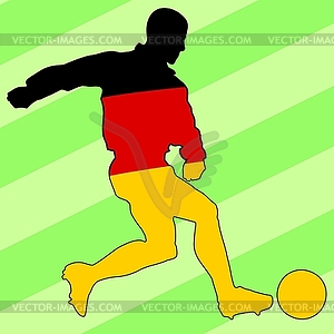 Football colours of Germany - vector image