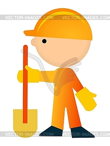 Digger - vector clipart