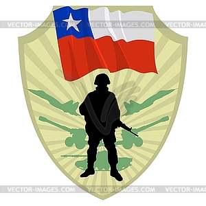 Army of Chile - vector clipart