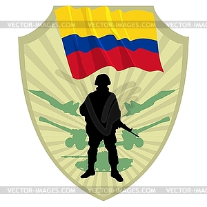 Army of Colombia - stock vector clipart