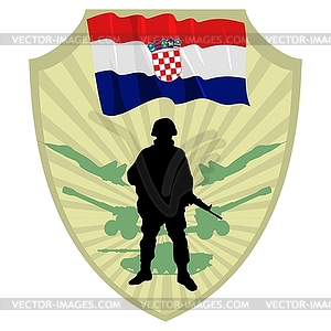 Army of Croatia - vector clip art