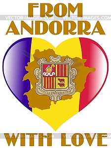 From Andorra with love - vector image