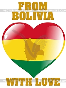 From Bolivia with love - vector clipart