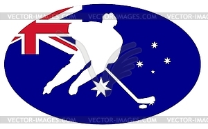 Hockey colours of Australia - vector image