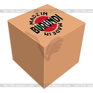 Made in Burundi - vector image