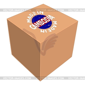 Made in Cambodia - stock vector clipart