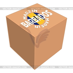 Made in Barbados - vector clip art