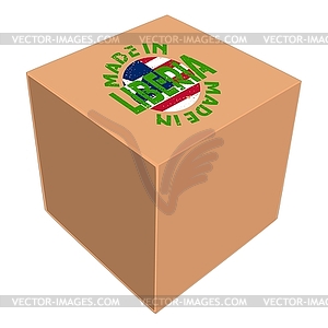 Made in Liberia - vector clipart