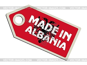 Label Made in Albania - vector clipart