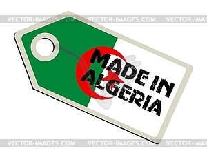 Label Made in Algeria - vector image