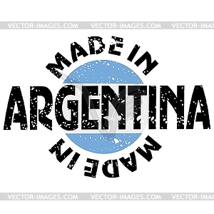 Label Made in Argentina - vector clip art