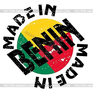 Label Made in Benin - vector image